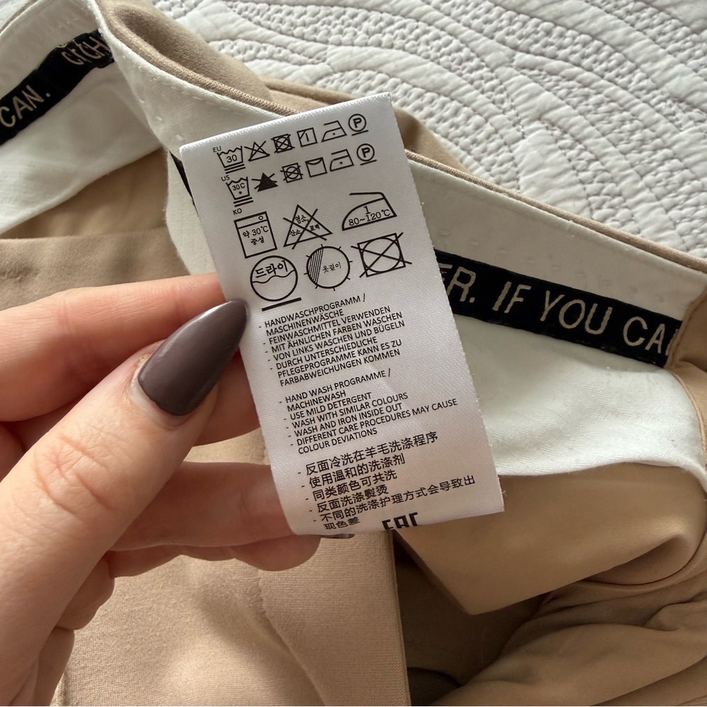Tailored High-Rise Wide-Leg Pants in Camel/Tailored Beautiful luxury slacks!! - Picture 8 of 16